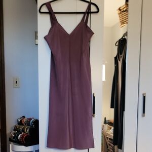 Violet Silk Slip Dress